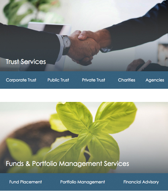 Website Design for UTL Trustees – Layout